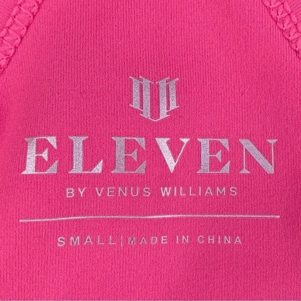 NWT New EleVen Venus Williams Pink Fushia Rebel Midi Ruched Racerback Tank Small